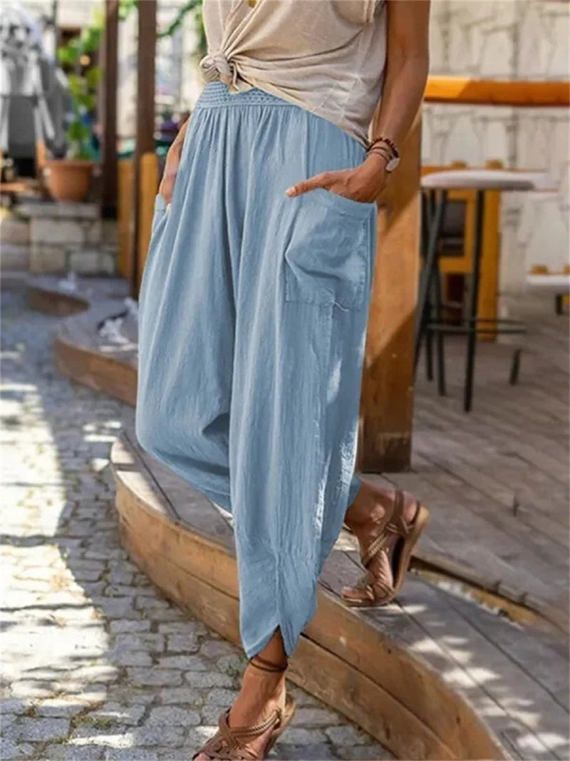 Casual Thin Cropped Harem Pants